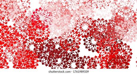 Light pink, red vector doodle background with flowers. Illustration with abstract colorful flowers with gradient. Brand new business design.