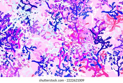 Light Pink, Red vector elegant pattern with leaves, branches. Leaves, branches in natural style on white background. Pattern for wallpapers, coloring books.