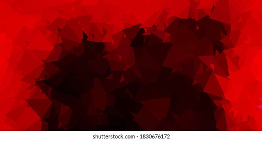 Diseño poligonal vectorial geométrico rosa claro, rojo. Ilustración colorida decorativa con triángulos abstractos. Diseño de páginas de aterrizaje.