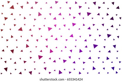 Light Pink, Red vector geometric simple minimalistic background, which consist of triangles on white background. Triangular pattern with gradient for your business design. 
