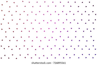 Light Pink, Red vector geometric simple minimalistic background, which consist of triangles on white background. Triangular pattern with gradient for your business design. 