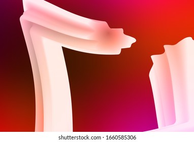 Light Pink, Red vector glossy abstract layout. Colorful abstract illustration with gradient. Background for designs.