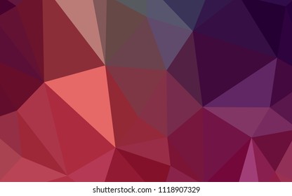 Light Pink, Red vector gradient triangles texture. Shining colorful illustration with triangles. Template for cell phone's backgrounds.