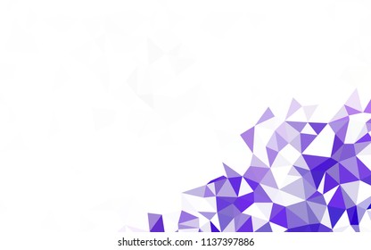 Light Pink, Red vector gradient triangles pattern. Modern abstract illustration with triangles. Template for cell phone's backgrounds.