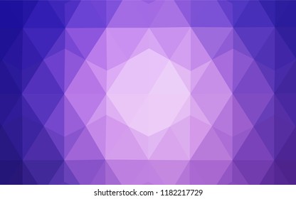 Light Pink, Red vector gradient triangles texture. Shining colorful illustration with triangles. Triangular pattern for your design.