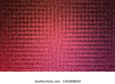 Light Pink, Red vector gradient triangles pattern. Creative illustration in halftone style with triangles. A completely new design for your leaflet.