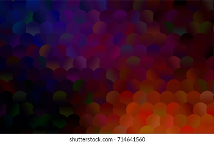 Light Pink, Red vector illustration which consist of circles. Dotted gradient design for your business. Creative geometric background in halftone style with colored spots.