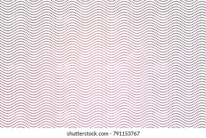 Light Pink, Red vector illustration which consist of circles. Dotted gradient design for your business. Creative geometric background in halftone style with colored spots.
