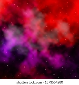 Light Pink, Red vector layout with bright stars. Colorful illustration with abstract gradient stars. Pattern for websites, landing pages.