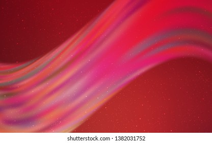 Light Pink, Red vector layout with cosmic stars. Modern abstract illustration with Big Dipper stars. Pattern for astrology websites.