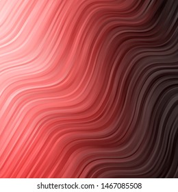 Light Pink, Red vector layout with circular arc. Colorful geometric sample with gradient curves.  Pattern for booklets, leaflets.