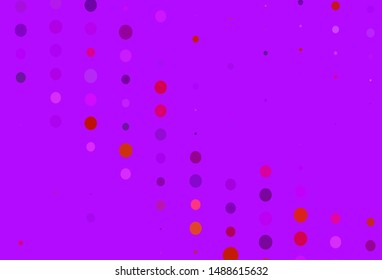 Light Pink, Red vector layout with circle shapes. Beautiful colored illustration with blurred circles in nature style. Pattern for textures of wallpapers.