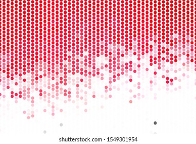 Light Pink, Red vector layout with circle shapes. Blurred bubbles on abstract background with colorful gradient. Design for your business advert.