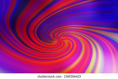 Light Pink, Red vector layout with curved lines. Colorful illustration in abstract style with gradient. Abstract design for your web site.