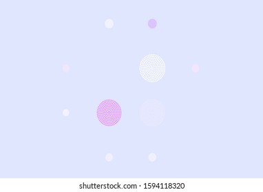 Light Pink, Red vector layout with circle shapes. Beautiful colored illustration with blurred circles in nature style. Pattern for ads, leaflets.