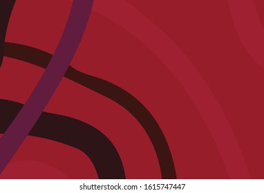 Light Pink, Red vector layout with bent lines. Colorful geometric sample with gradient lines.  New composition for your brand book.