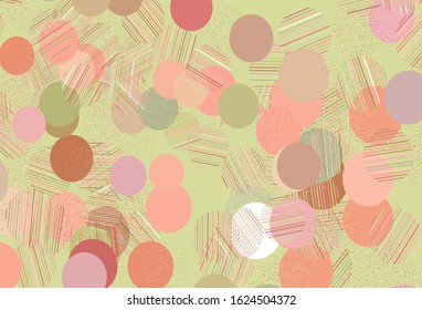 Light Pink, Red vector layout with circle shapes. Blurred bubbles on abstract background with colorful gradient. Pattern for futuristic ad, booklets.