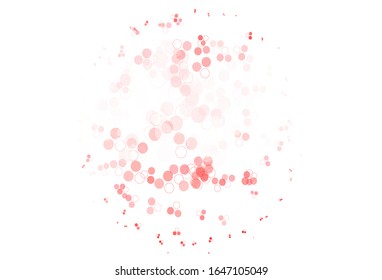 Light Pink, Red vector layout with circle shapes. Illustration with set of shining colorful abstract circles. Pattern for futuristic ad, booklets.