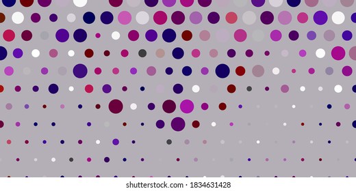 Light pink, red vector layout with circle shapes. Abstract illustration with colorful spots in nature style. Pattern for wallpapers, curtains.
