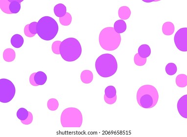 Light Pink, Red vector layout with circle shapes. Blurred decorative design in abstract style with bubbles. Pattern for beautiful websites.