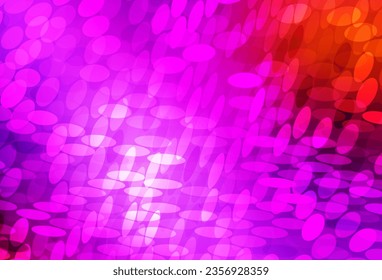 Light Pink, Red vector layout with circle shapes. Blurred bubbles on abstract background with colorful gradient. Pattern for ads, leaflets.