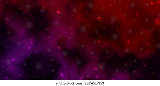 Light Pink, Red vector layout with bright stars. Decorative illustration with stars on abstract template. Design for your business promotion.
