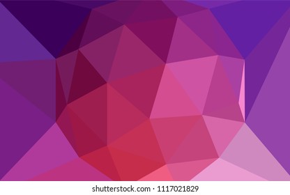 Light Pink, Red vector low poly texture. A completely new color illustration in a polygonal style. Brand new design for your business.