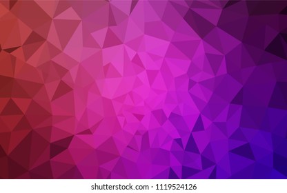 Light Pink, Red vector low poly cover. Colorful abstract illustration with triangles. Best triangular design for your business.