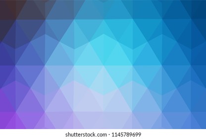 Light Pink, Red vector low poly texture. Shining polygonal illustration, which consist of triangles. Triangular pattern for your design.