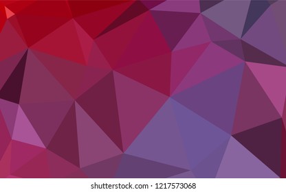 Light Pink, Red vector low poly cover. Creative illustration in halftone style with triangles. Brand new design for your business.