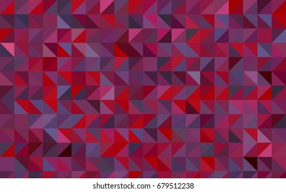 Light Pink, Red vector low poly pattern. Shining colored illustration in a brand-new style. The best triangular design for your business.