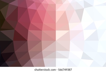 Light Pink Red vector modern geometrical abstract background. Texture, seamless background. Geometric background in Origami style with gradient. 