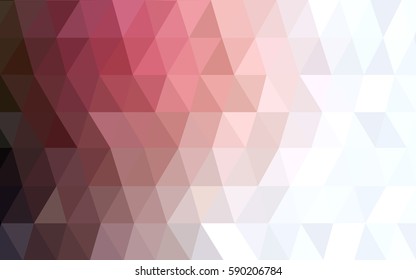 Light Pink, Red vector modern geometrical abstract background. Texture, new background. Geometric background in Origami style with gradient. 