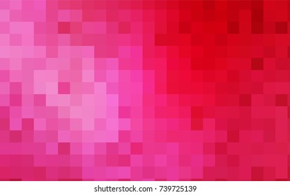 Light Pink, Red vector modern geometrical background. Abstract template. Geometric pattern in square style with gradient.