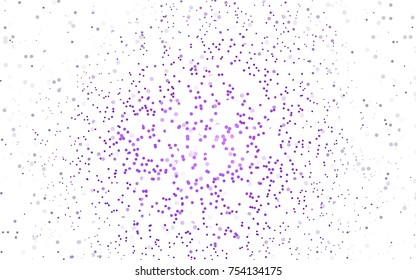 Light Pink, Red vector modern geometrical circle abstract background. Dotted texture template. Geometric pattern in halftone style with gradient. 