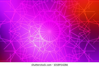Light Pink, Red vector natural abstract pattern. Shining colored illustration with childish doodles in Arabic style. The elegant pattern can be used as a part of a brand book.