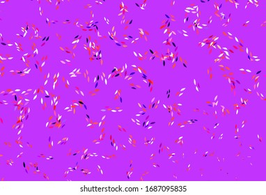 Pintura natural rosa claro, vector rojo con hojas. Nueva ilustración de color en estilo borroso con hojas. Diseño de Doodle para su sitio web.