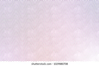 Light Pink, Red vector red pattern of geometric circles, shapes. Colorful mosaic banner. Geometric background with colored disks.