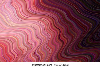 Light Pink, Red vector pattern with liquid shapes. Colorful abstract illustration with gradient lines. New composition for your brand book.