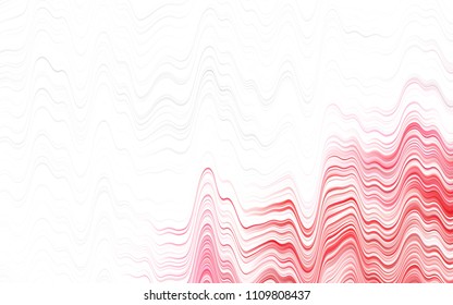 Light Pink, Red vector pattern with lamp shapes. Creative geometric illustration in marble style with gradient. New composition for your brand book.