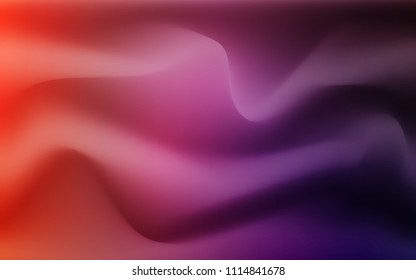 Light Pink, Red vector pattern with curved circles. A sample with blurred bubble shapes. New composition for your brand book.