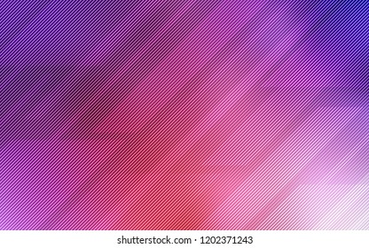 Light Pink, Red vector pattern with sharp lines. Glitter abstract illustration with colored sticks. Best design for your ad, poster, banner.