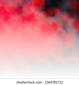 Light Pink, Red vector pattern with clouds. Shining illustration with abstract gradient clouds. Beautiful layout for uidesign.