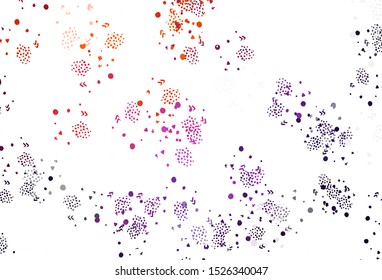 Light Pink, Red vector pattern with random forms. Decorative design in abstract style with random forms. Modern design for your business card.