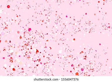 Light Pink, Red vector pattern with random forms. Simple colorful illustration with abstract gradient shapes. Elegant design for wallpapers.