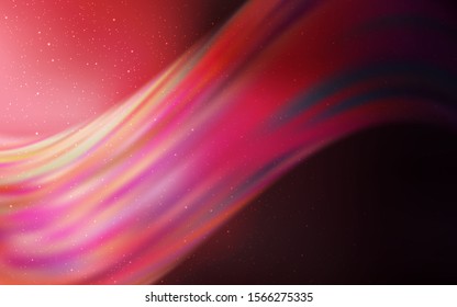 Light Pink, Red vector pattern with night sky stars. Modern abstract illustration with Big Dipper stars. Pattern for astrology websites.