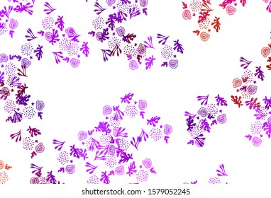 Light Pink, Red vector pattern with random forms. Decorative design in abstract style with random forms. Elegant design for wallpapers.