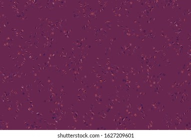 Light Pink, Red vector pattern with sharp lines, dots. Shining colored illustration with sharp stripes. Pattern for ads, posters, banners.