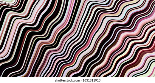 Light Pink, Red vector pattern with lines. Shining colorful illustration in simple style. Abstract style for your business design.