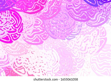 Light Pink, Red vector pattern with random forms. Decorative design in abstract style with random forms. Background for a cell phone.